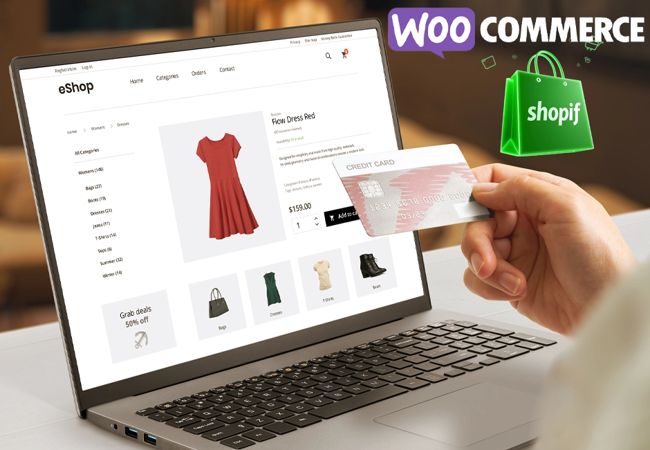 Ecommerce, Shopify, WooCommerce